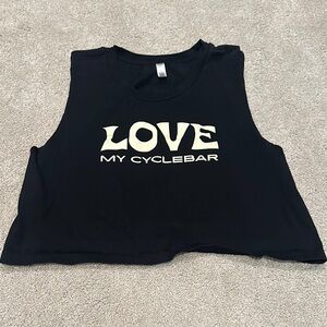 Black Sleeveless Crop Top